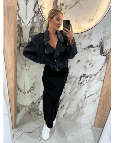 Spódnica ołówkowa midi By o la la...! czarna