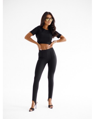 Legginsy zapiętki By o la la...! czarne