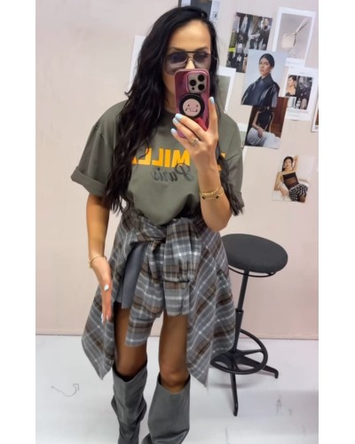 Koszula flanelowa w kratę La Milla szara