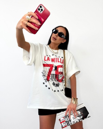 T-shirt orzeł La Milla biały