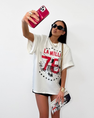 T-shirt orzeł La Milla biały