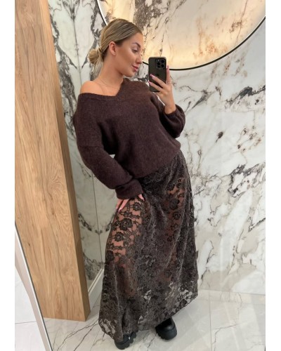 Spódnica midi koronkowa By o la la...! chocomuss