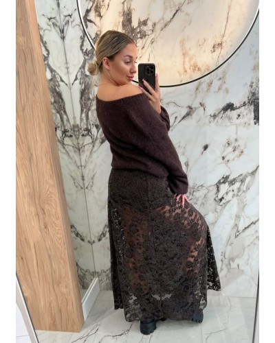 Spódnica midi koronkowa By o la la...! chocomuss