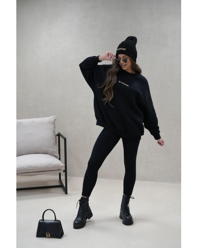 Komplet bluza plus legginsy BRANDENBURG COUTURE czarny