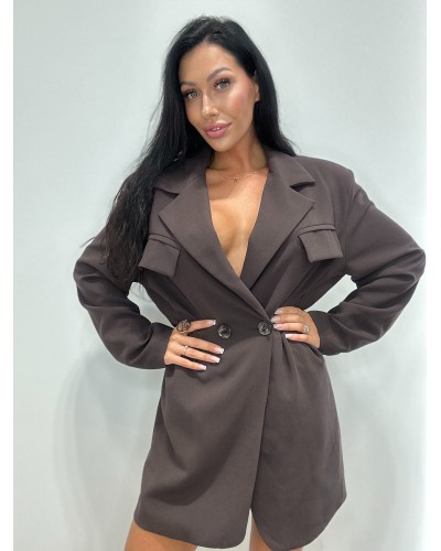 Trencz materiałowy La Milla czekoladowy