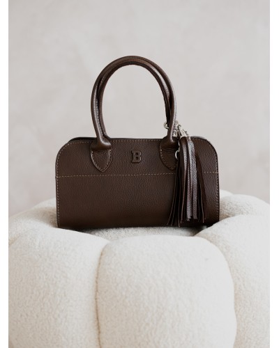 Torebka kuferek bagietka ze skóry licowej By o la la...! chocomus