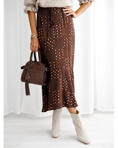 Torebka shopperka kuferek ze skóry zamszowej By o la la...! chocomus