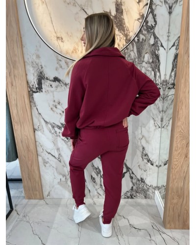 Spodnie dresowe serduszka By o la la...! merlot