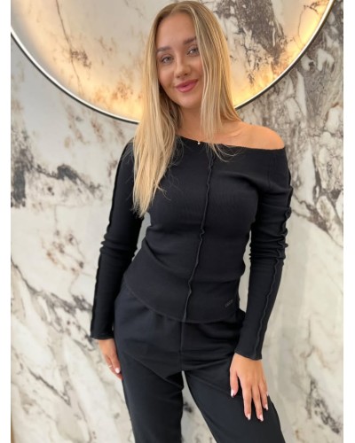 Spodnie dresowe serduszka By o la la...! czarne