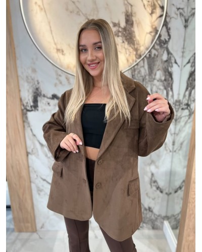 Marynarka welurowa By o la la...! chocomus