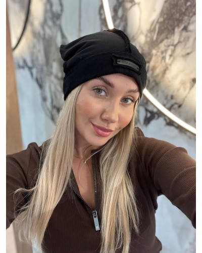 Czapka By o la la...! czarna