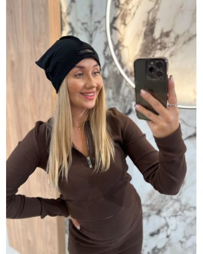 Czapka By o la la...! czarna