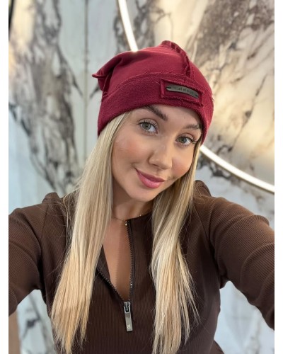 Czapka By o la la...! merlot