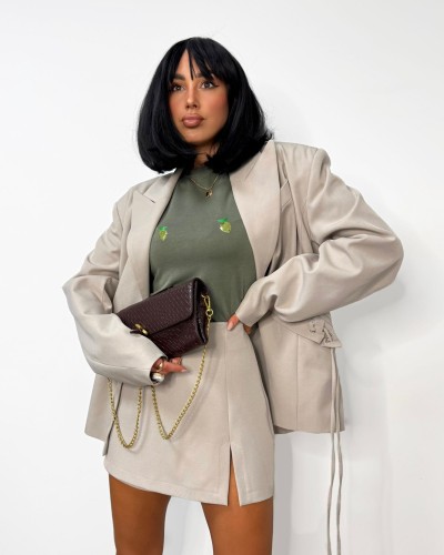 T-shirt cytrynki La Milla khaki