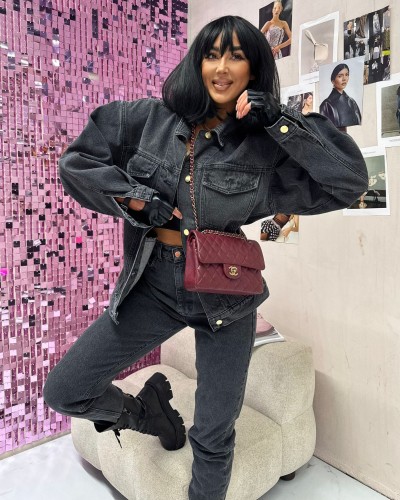 Katana jeansowa z poduszkami La Milla szara