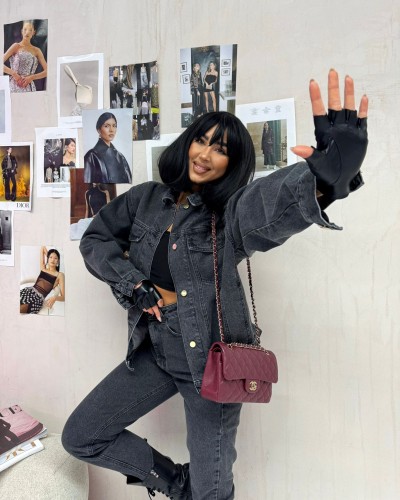 Katana jeansowa z poduszkami La Milla szara