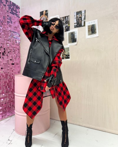 Sukienka koszulowa bliźniak La Milla czerwona