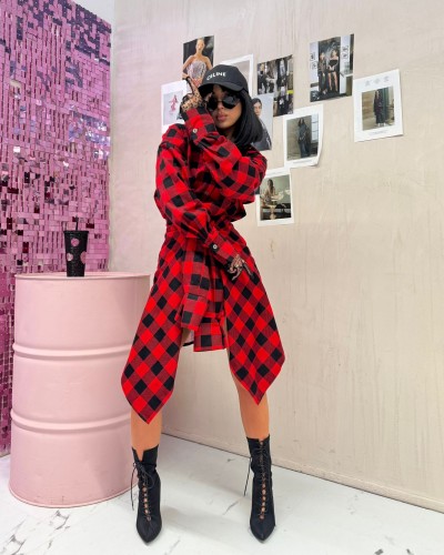 Sukienka koszulowa bliźniak La Milla czerwona