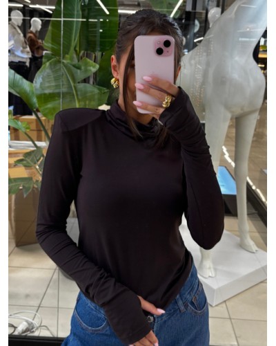 Golf z poduszkami EMO czekoladowy