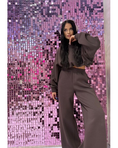 Komplet dresowy La Milla czekoladowy