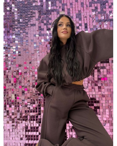 Komplet dresowy La Milla czekoladowy