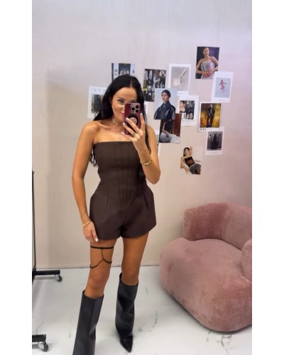 Spodenki materiałowe La Milla czekoladowe