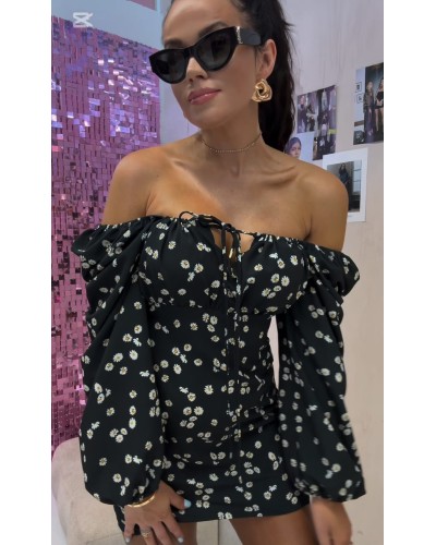 Sukienka w stokrotki La Milla czarna