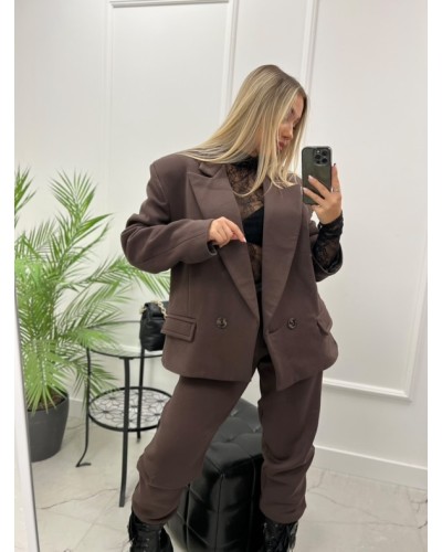 Marynarka dresowa La Milla czekoladowa