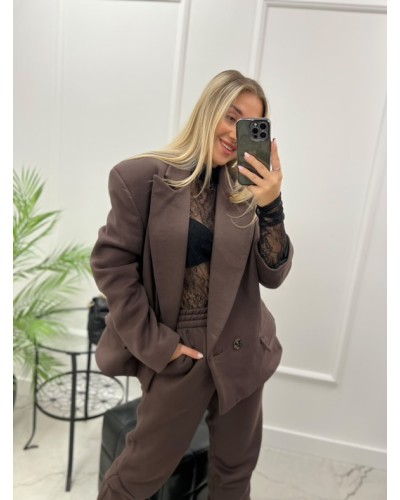 Marynarka dresowa La Milla czekoladowa