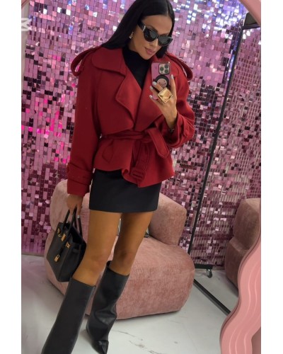 Płaszcz krótki La Milla czerwony