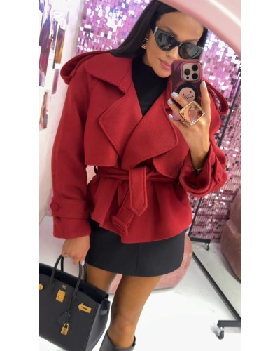 Płaszcz krótki La Milla czerwony