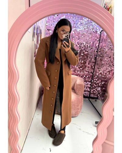 Płaszcz flauszowy La Milla camelowy