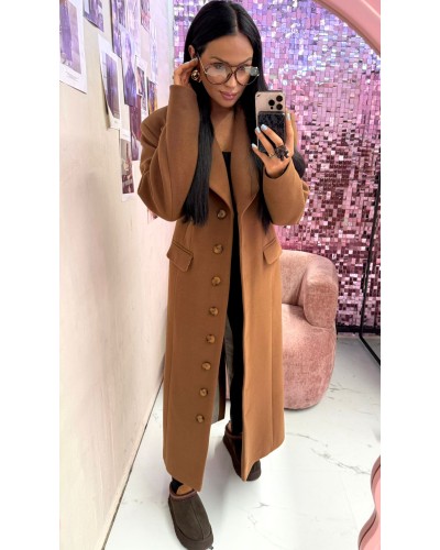 Płaszcz flauszowy La Milla camelowy