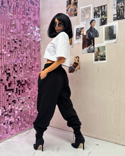 Spodnie dresowe ocieplane La Milla czarne