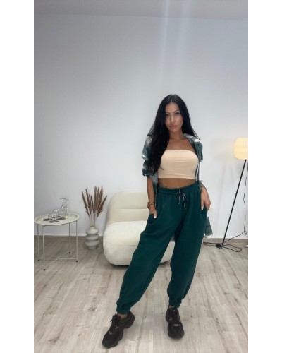 Spodnie dresowe ocieplane La Milla zielone