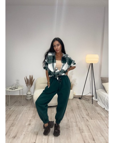 Spodnie dresowe ocieplane La Milla zielone