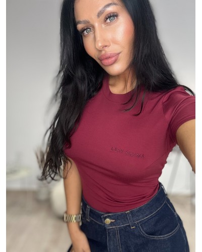 T-shirt Lady Drama burgund