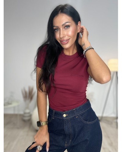 T-shirt Lady Drama burgund