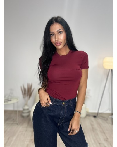 T-shirt Lady Drama burgund