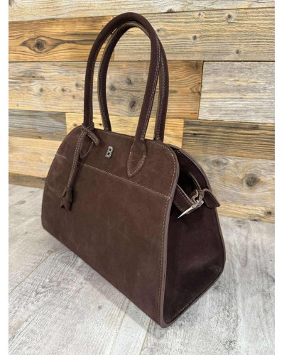 Torebka kufer ze skóry zamszowej By o la la...! chocomus