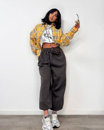 Koszula flanelowa w kratę La Milla żółta