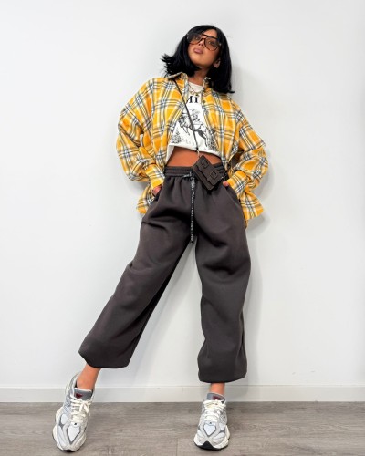 Koszula flanelowa w kratę La Milla żółta