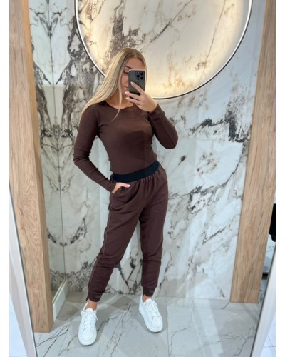 Basic prążkowany z długim rękawem By o la la...! chocomus