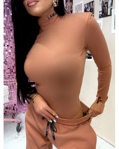 Golf body z logo La Milla mocca