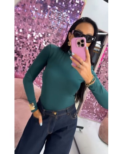 Golf body z logo La Milla zielony