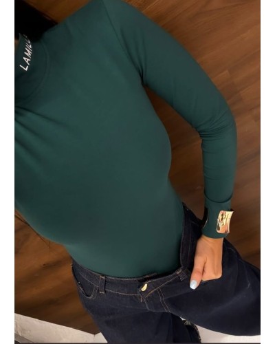 Golf body z logo La Milla zielony