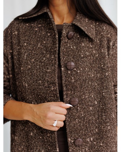 Płaszcz z napisem na plecach By o la la...! chocomnus