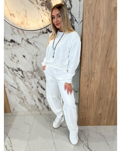 Bluza z zakładkami By o la la...! śmietankowa