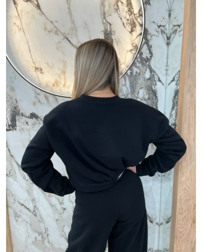 Bluza z zakładkami By o la la...! czarna