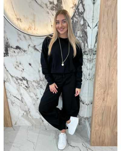 Bluza z zakładkami By o la la...! czarna